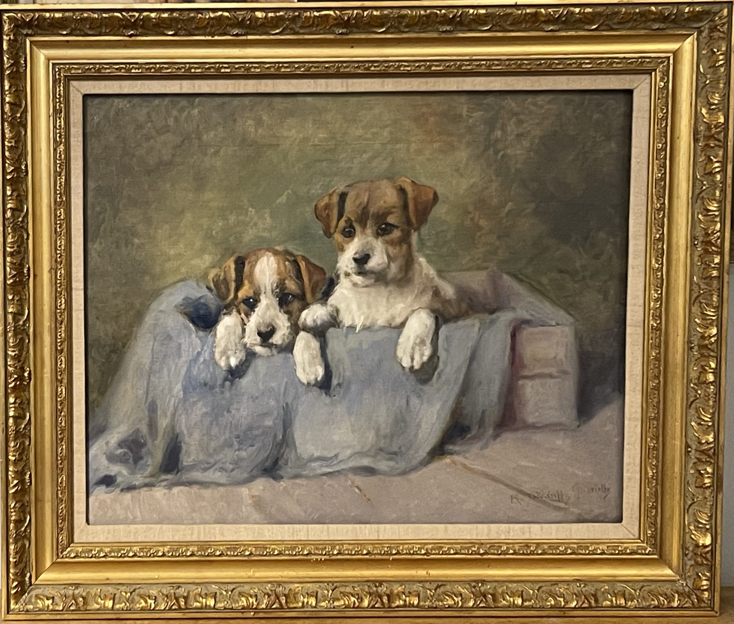Puppies in a Basket - Image 2